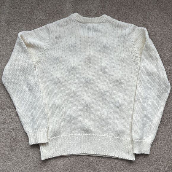 ModCloth Sweater Women M Pom Confetti Blowing Bubble Chunky Ivory Blogger Fave - Picture 6 of 6